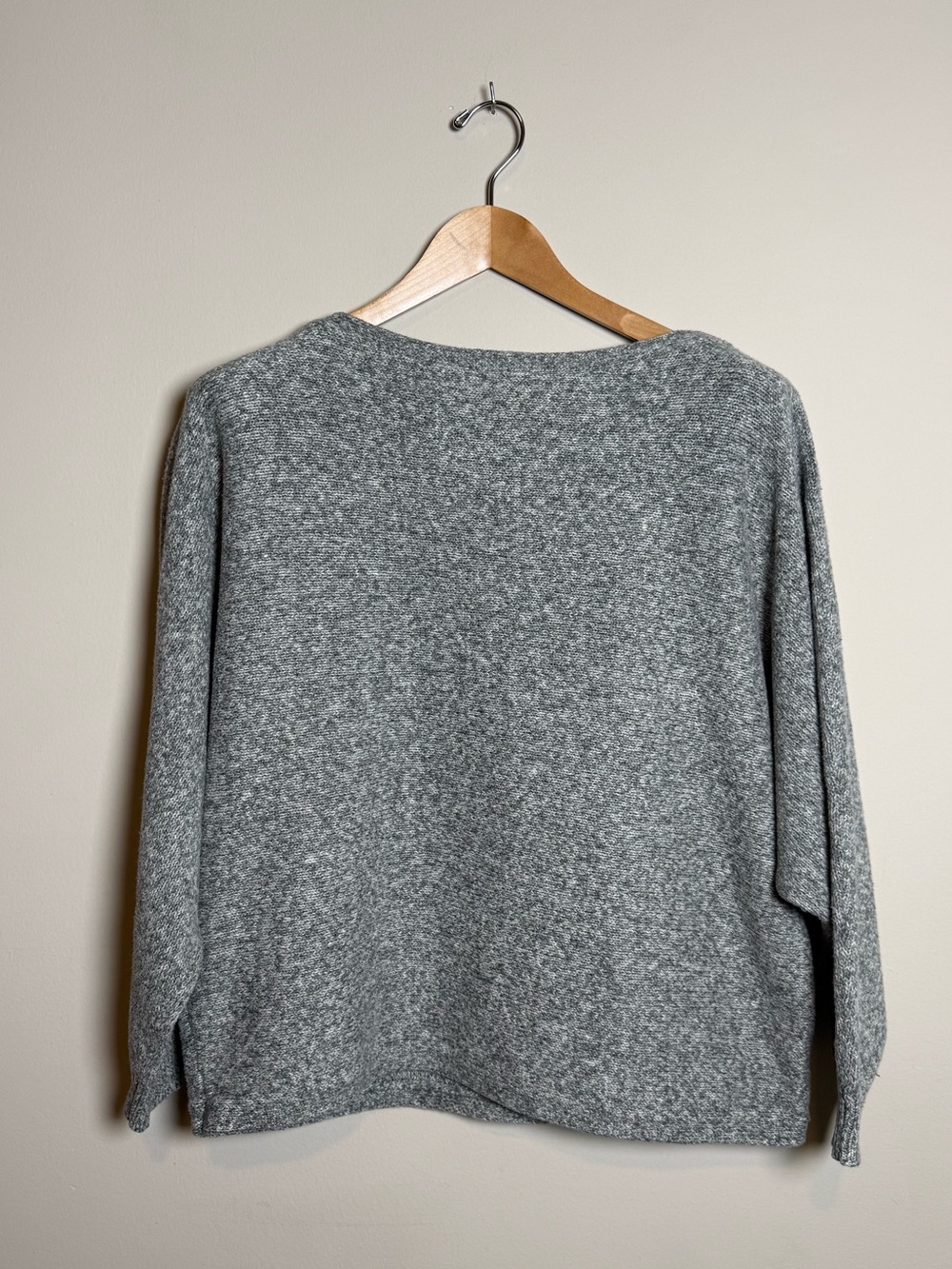 Lauren Ralph Lauren | Marled Knit Dolman Sleeve Sweater | Gray | Size XXL